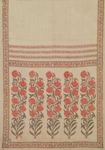 Stencilled and hand-painted cotton girdle, Rajasthan, India by Indian School
